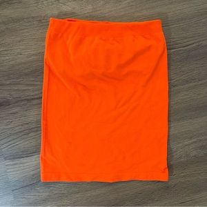 orange free people tube top